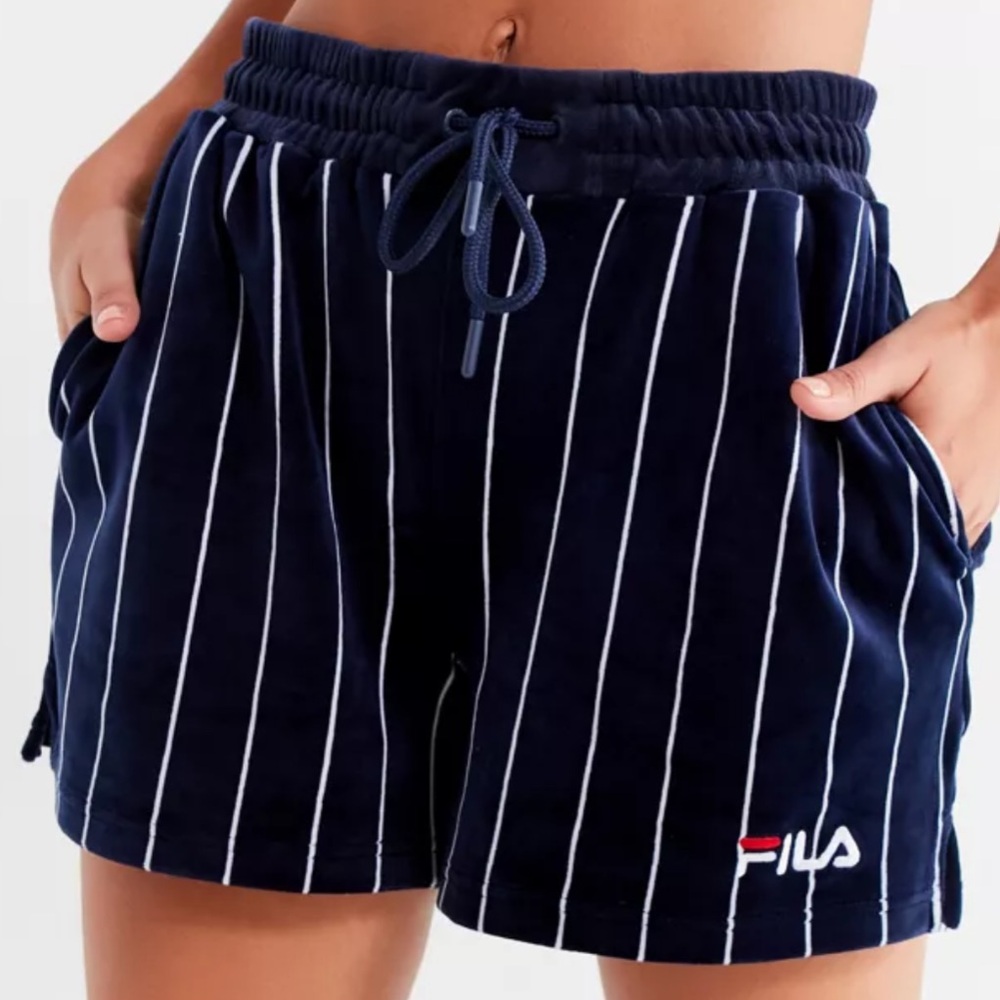 Fila Velour Shorts from Urban outfitters